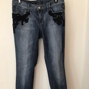 White House/Black Market Embellished Jeans - 2R